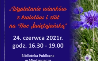 Plakat z informacją o warsztatach