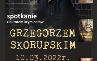 Plakat informujący o spotkaniu autorskim