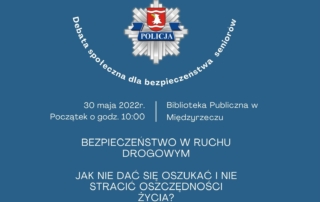 informacja o debacie społecznej nt. bezpieczeństwa seniorów