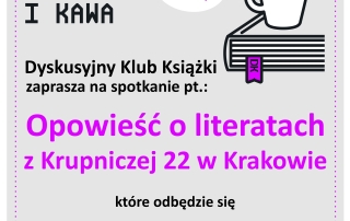 Plakat informujący o wykładzie Marii Marciniak z DKK