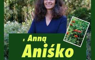plakat informujący o spotkaniu z Anną Aniśko